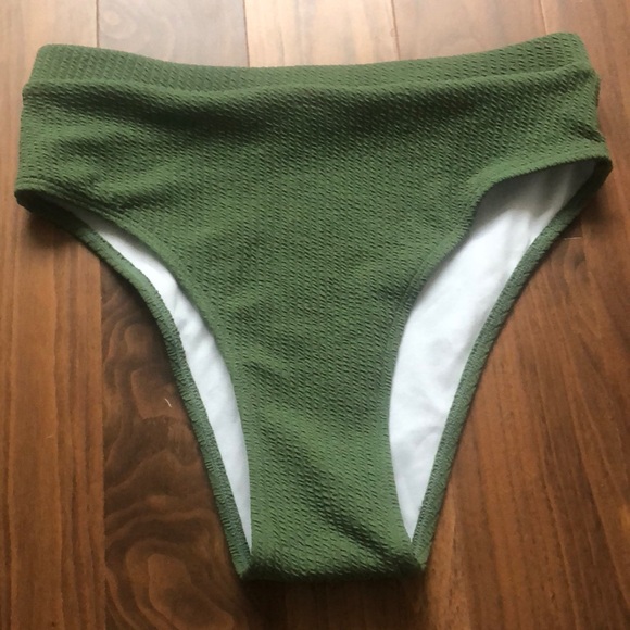 Olive green high waisted bikini - Picture 3 of 3